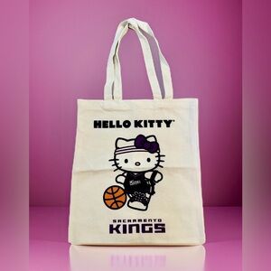 *NEW* Hello Kitty Sacramento Kings Canvas Tote Bag